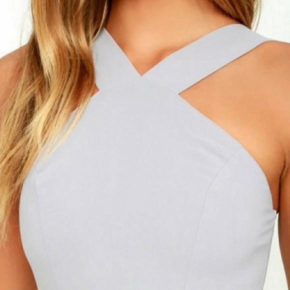 Lulus slate forevermore halter skate dress - Picture 2 of 14